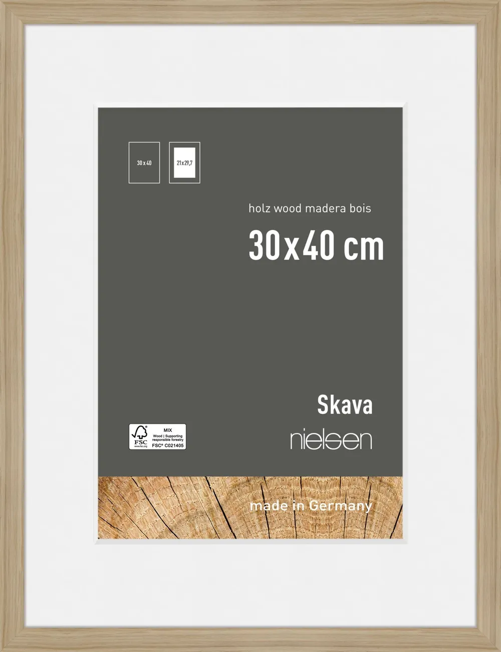 Nielsen Skava 6330102 30x40cm Eiche
