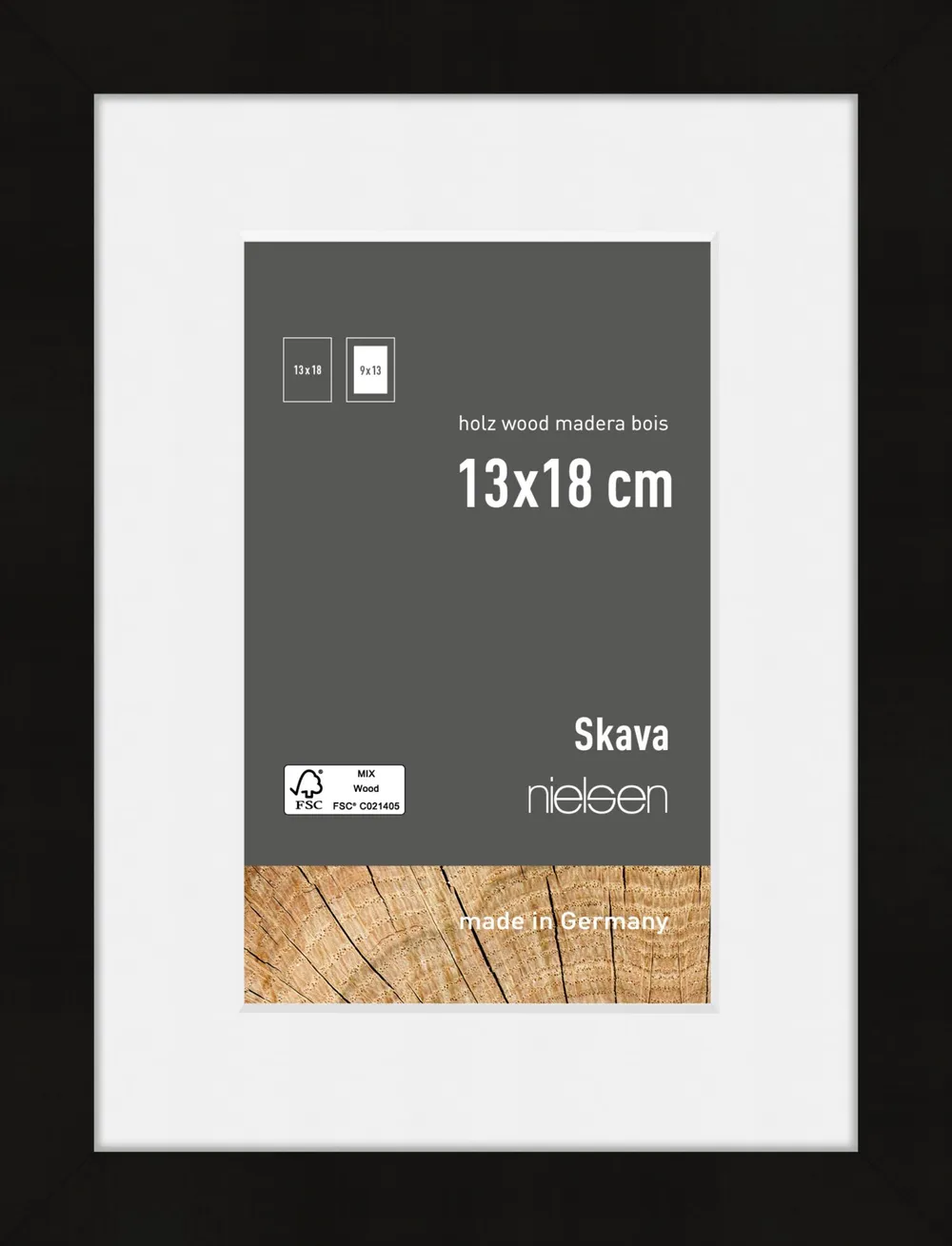 Nielsen Skava 6332100 13x18cm schwarz