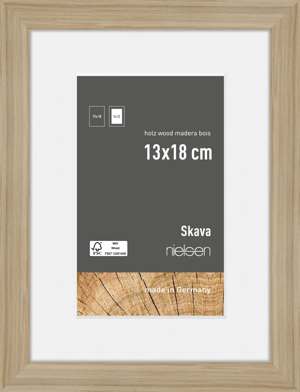 Nielsen Skava 6332102 13x18cm Eiche