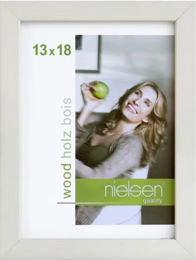 Nielsen Holzrahmen 6532002 Quadrum 13x18cm weiss
