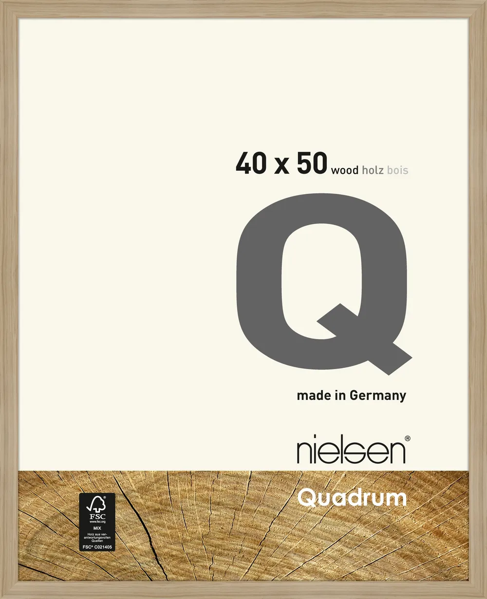 Nielsen 6540003 Quadrum eiche Natur 40x50cm