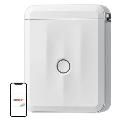 Thermodrucker Bluetooth Niimbot D110M tragbar weiß mit wiederaufladbarem Akku
