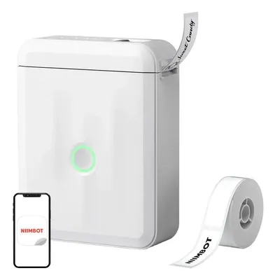 Thermodrucker Bluetooth Niimbot D110M tragbar weiß mit wiederaufladbarem Akku