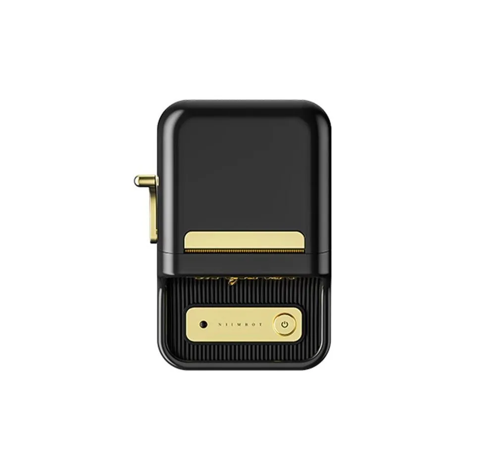NIIMBOT B21 Etikettendrucker, (Bluetooth, portabel, schwarzer Thermodruck, zum Beschriften)