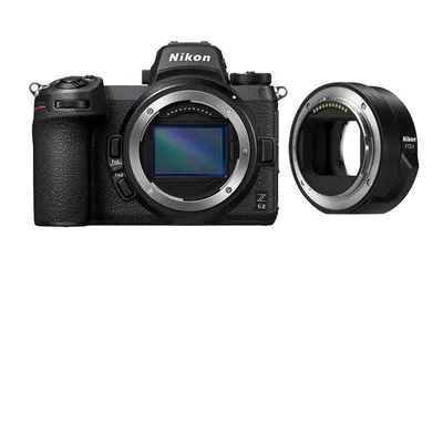 Spiegellose Kamera Nikon Z6 II Gehäuse 24,5MP Vollformat Sensor Adapter FTZ II