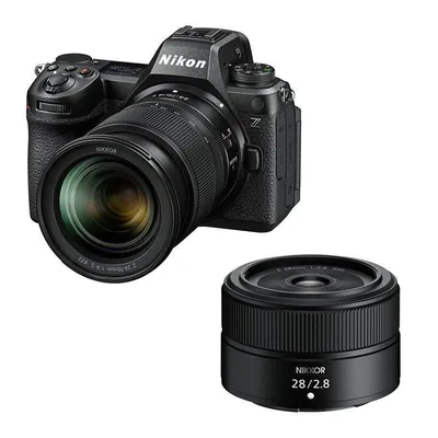 Spiegellose Kamera Nikon Z6 III 24.5MP Full-Frame 24-70mm F4 S + 28mm F2.8