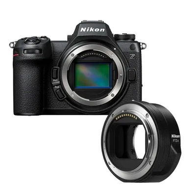 Digitalkamera Nikon Z6 III 24,5 MP 5x Optischer Zoom Vollformat-Sensor FTZ II Adapter