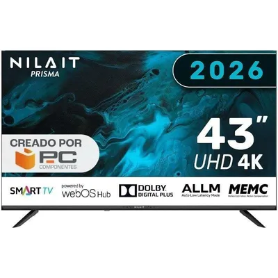 TV Nilait LED 43UD7004SWOS 43" 4K UltraHD 60Hz Smart TV WebOS HDR10 Dolby Audio