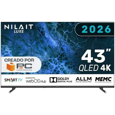 TV Nilait QLED 43UD8004SWOS 43" 4K UltraHD 60Hz Smart TV WebOS HDR10
