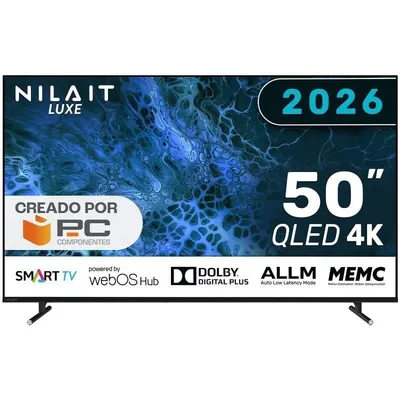 TV Nilait QLED 50UD8004SWOS 50" 4K UltraHD 60Hz Smart TV WebOS HDR10