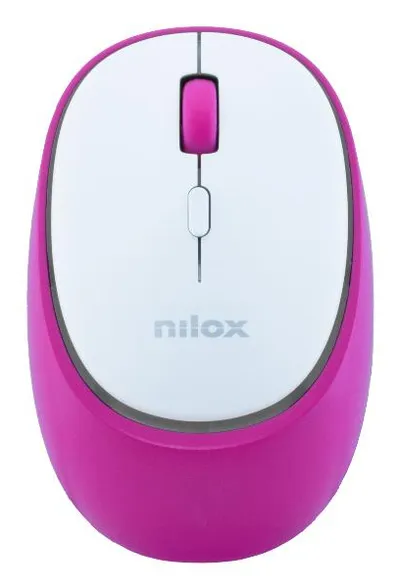 Maus Nilox NXMDWS104 Wireless Bluetooth 1600 DPI Pink Wiederaufladbar Silent