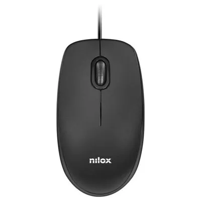 Maus Nilox MOUSB1003 USB 1600DPI Schwarz 3 Tasten