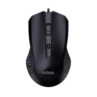 Nilox MOUSB1013 Kabelgebundene USB-Maus 2400 DPI Schwarz