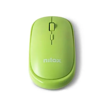 Maus Nilox Wireless USB-A 1600DPI Grün Wiederaufladbar 3 Tasten