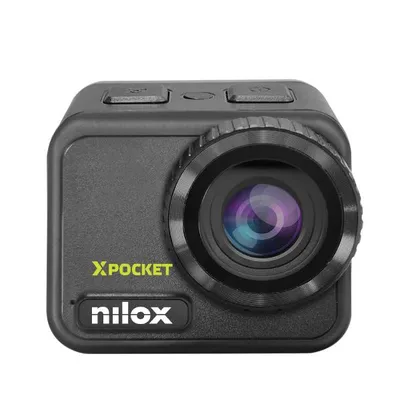 Nilox 4K Ultra HD 8MP CMOS LCD-Kamera mit MicroSD-Kartensteckplatz, 2 Stunden Speicher, Schwarz