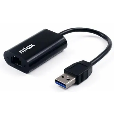 Netzwerkadapter Nilox NXADAP05 USB 3.0 Gigabit Ethernet RJ45 Schwarz
