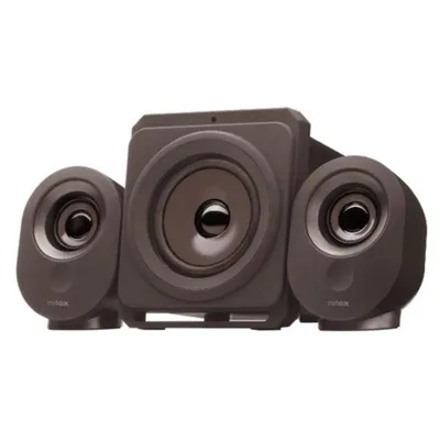 Nilox 2.1 USB/Bluetooth 35 W Lautsprecher mit schwarzem Subwoofer für PC