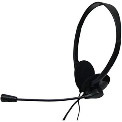 Nilox Kopfhörer mit Mikrofon, 3,5-mm-Kabel, PC-Nutzung, schwarz
