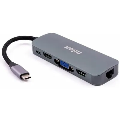 Nilox Dockingstation USB 3.0/HDMI/VGA/RJ-45/USB-C