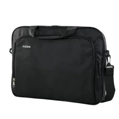 Nilox Essential 2 Laptop-Aktentasche bis 15,6 Zoll, Schwarz