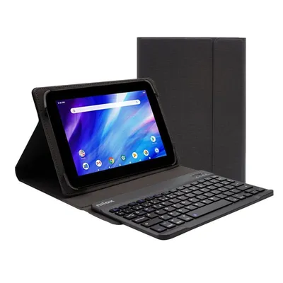Nilox NXKB01 Schwarze Bluetooth-Hülle für Tablets bis zu 10,5 Zoll