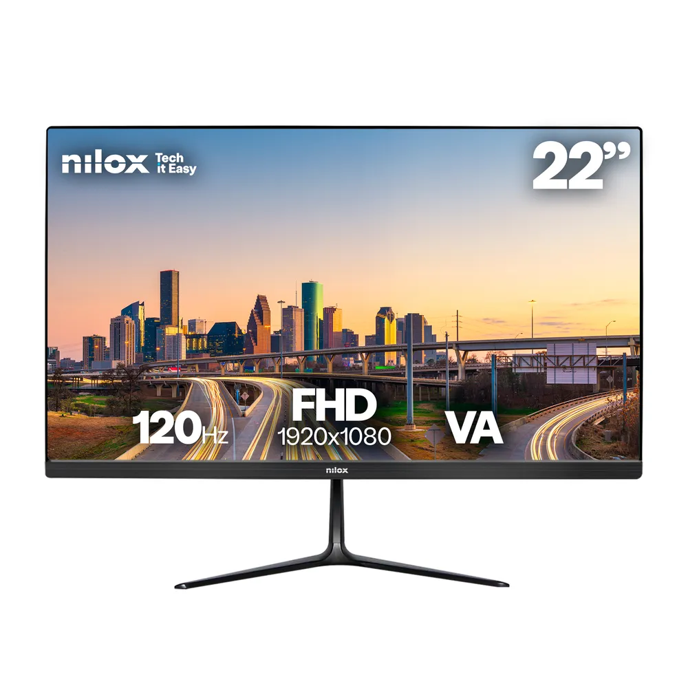 Monitor NXM22FHD1201 Schwarz 21,5 Zoll Full HD VA 120 Hz 4 ms HDMI VGA