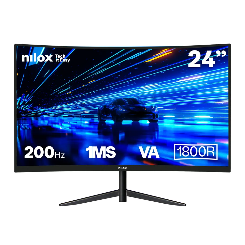 Monitor Curved NXM24CRV2001 24" 200Hz 1ms Full HD VA Schwarz Monitor Curved NXM24CRV2001 24" 200Hz 1ms Full HD VA Schwarz