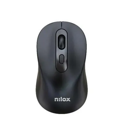 Ratón Nilox Bluetooth Wireless 1600DPI Schwarz 4 Tasten Optisch Kompakt