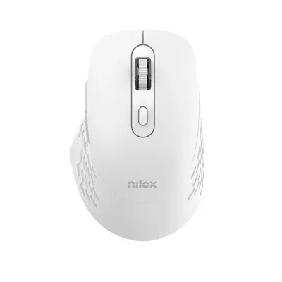 Ratón Nilox NXMODWI02 Dual Wireless Bluetooth USB 1600DPI Weiss 6 Tasten Leise