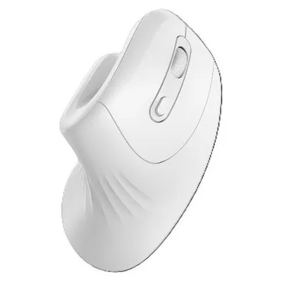 Maus Nilox Wireless Bluetooth 3200DPI Weiß Vertikal Ergonomisch 6 Tasten