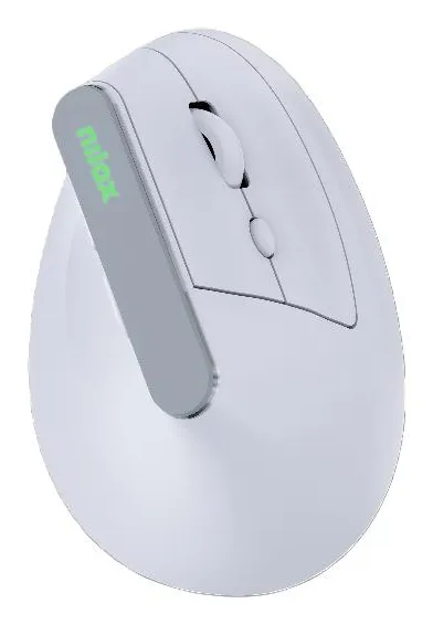 Ratón Nilox NXMOEVR01W Wireless Bluetooth 1600DPI Weiß RGB Ergonomisch
