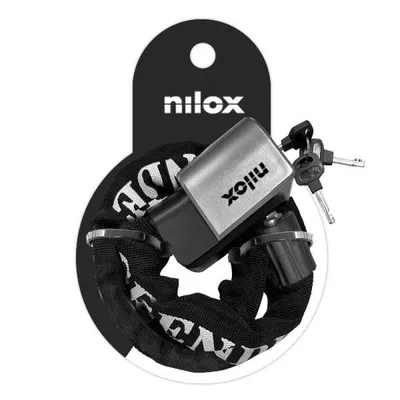 Nilox NXPLCHAINLOCK Schwarzes Metall-Vorhängeschloss 940 mm für verstärkte Sicherheit