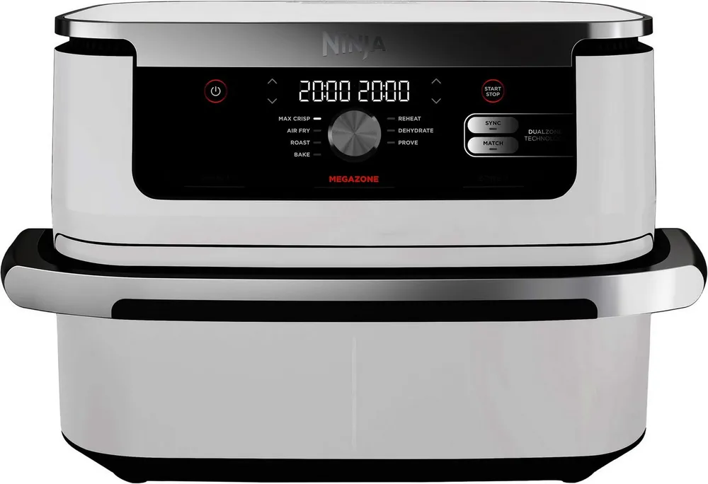 NINJA Heißluftfritteuse Foodi FlexDrawer AF500 Airfryer, 2470 W, Air Fry für 8 Personen, 10,4 Liter MegaZone oder 2x 5,2 Liter DualZone