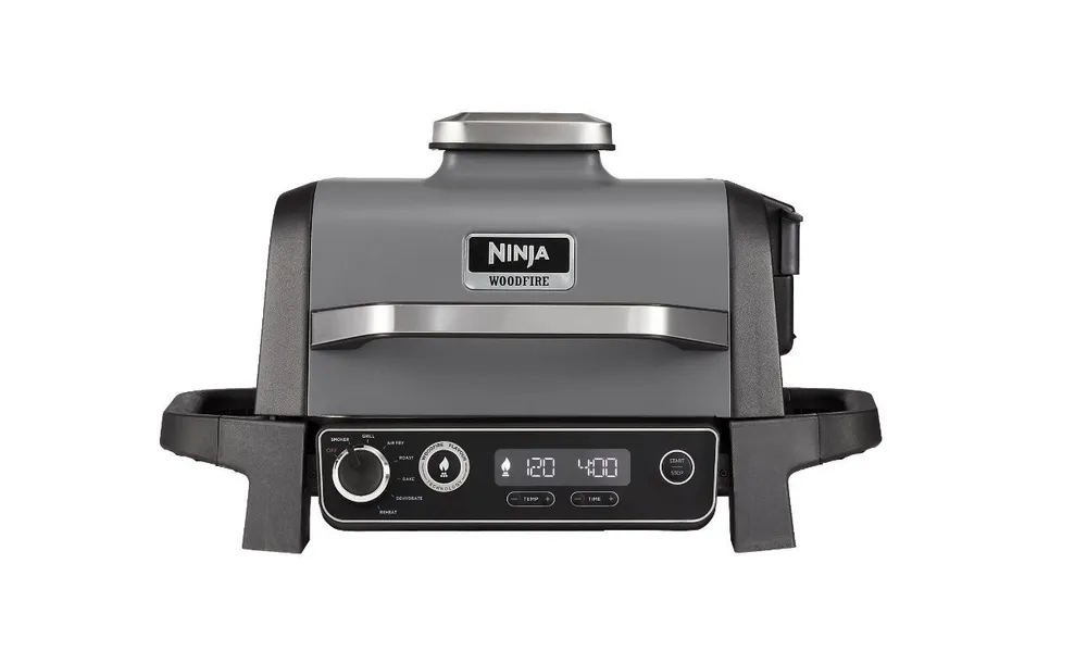 NINJA Tischgrill Ninja Woodfire OG701EU, 2400 W, Inklusive: Ninja Woodfire Pellets 2 Stück