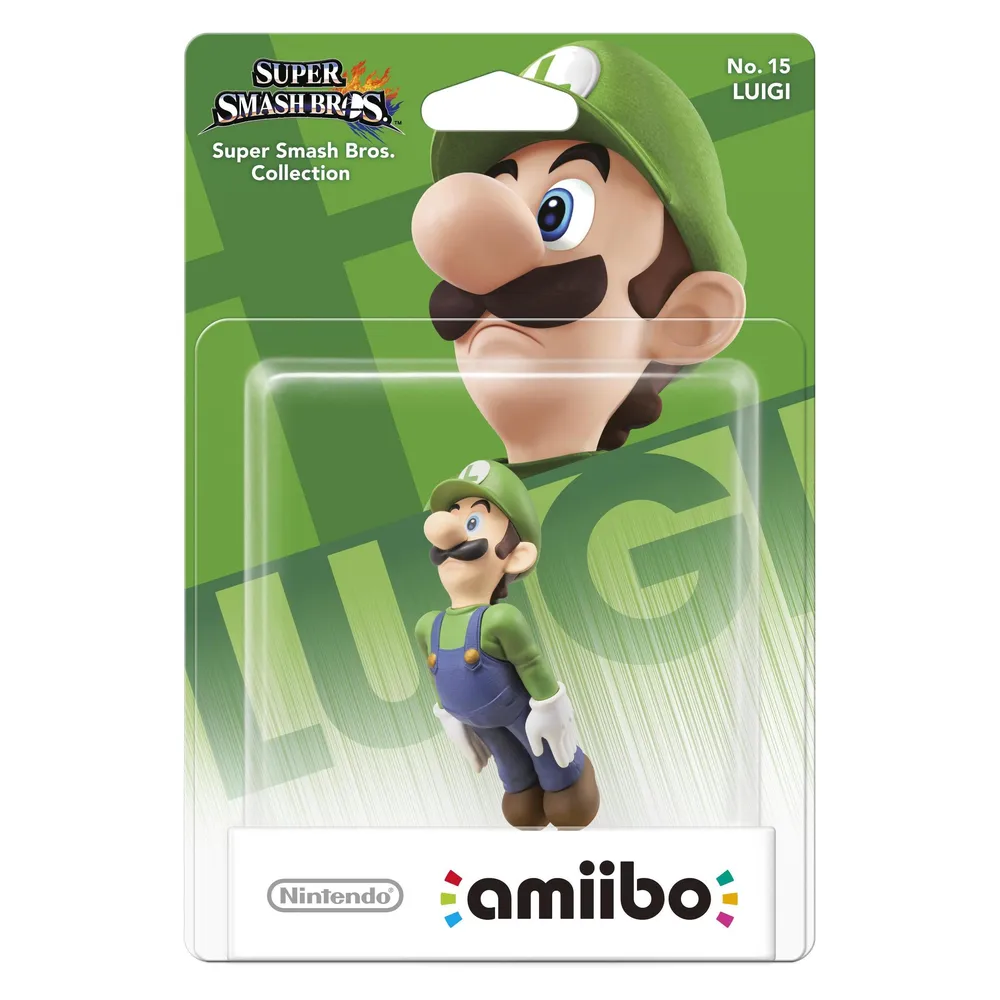 Amiibo Figur Nintendo Luigi Super Smash Bros Kollektion NFC Multicolor