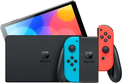 Nintendo Switch OLED Blau Rot