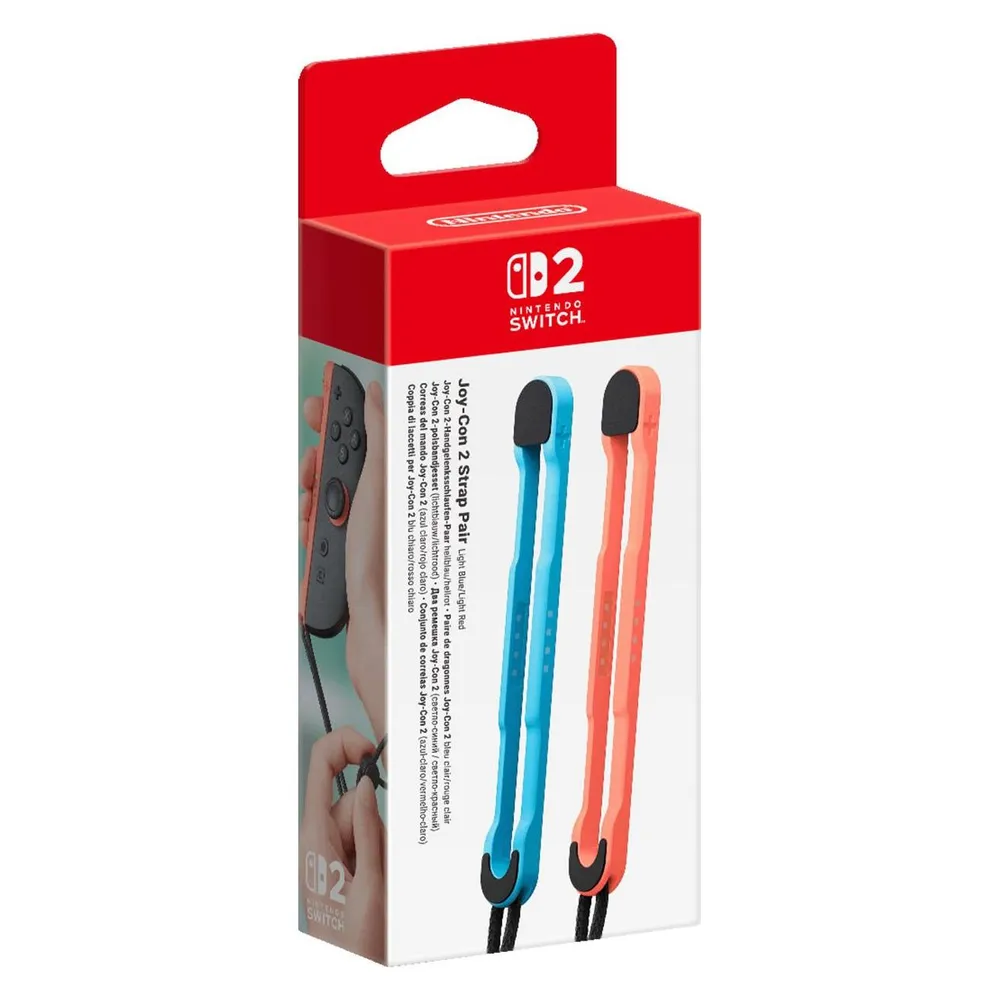 Nintendo Switch 2 Joy-Con Handgelenkschlaufen Set Blau/Rot