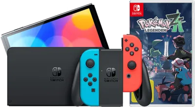 Nintendo Switch OLED Blau/Rot + Pokémon-Legenden: Z-A
