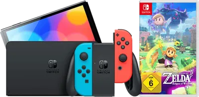 Nintendo Switch OLED Blau/Rot + Zelda: Echoes of Wisdom