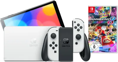 Nintendo Switch OLED Weiß + Mario Kart 8 Deluxe