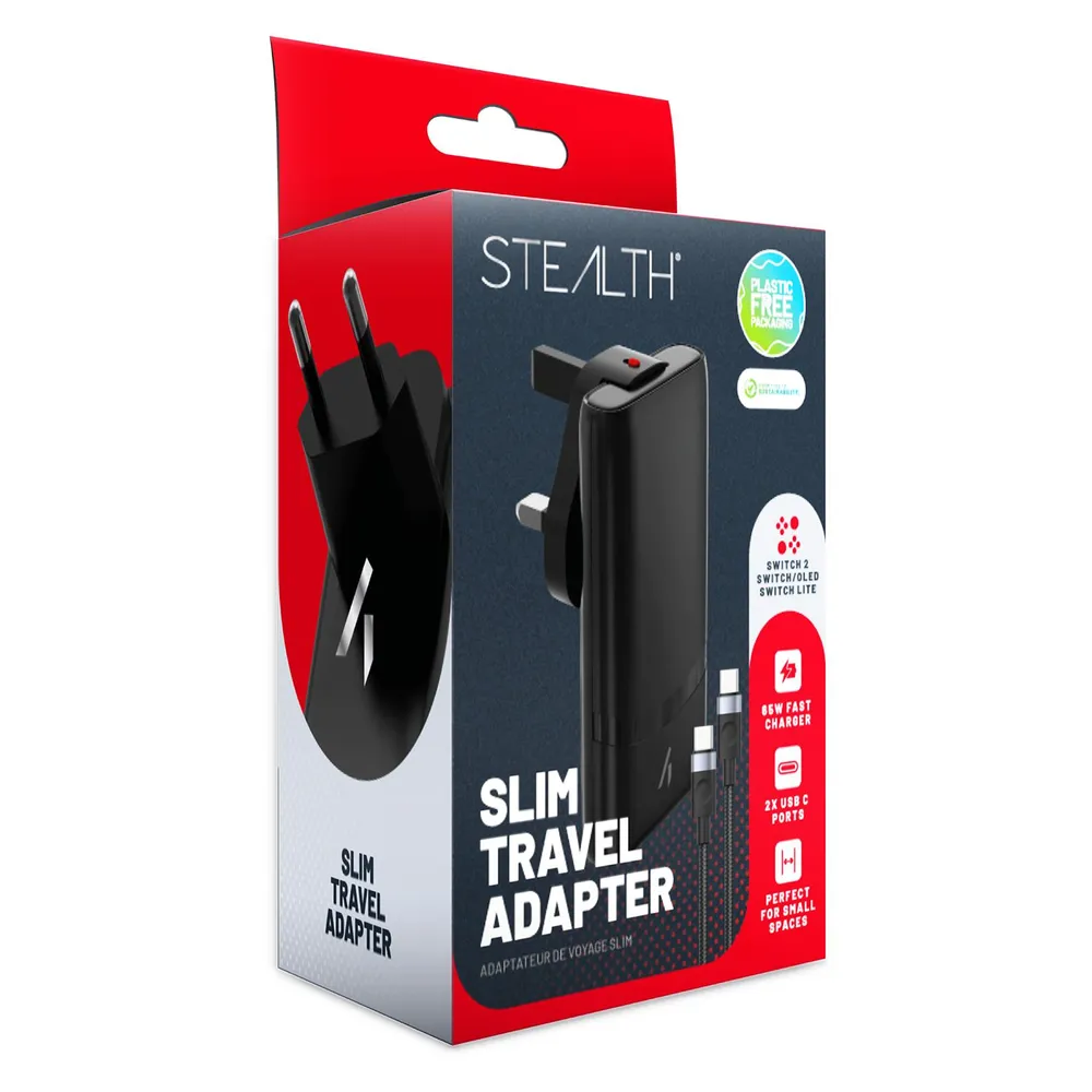 Reisenetzteil / AC-Adapter (65W 2x USB-C Ports) für Nintendo Switch 2