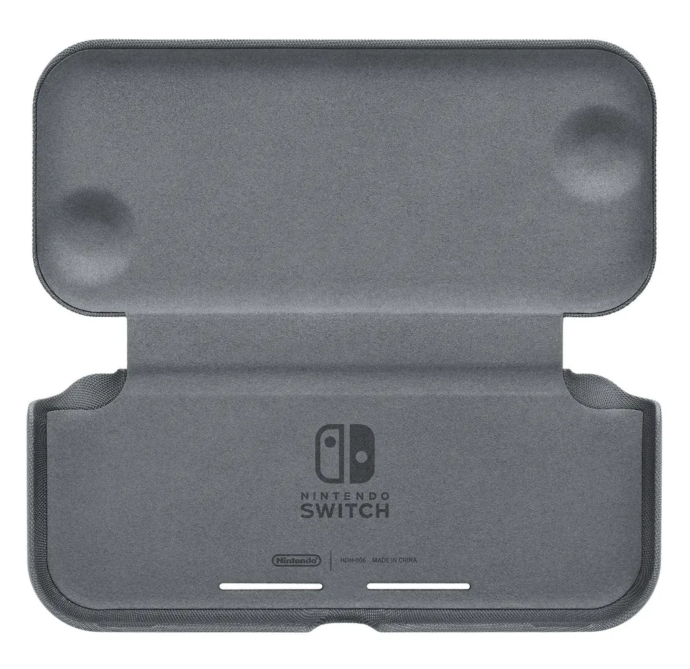 Switch Lite Klapphülle & Schutzfolie grau Tasche