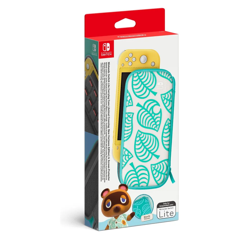 Switch Lite-Tasche (Animal Crossing: New Horizons-Edition) & -Schutzfolie