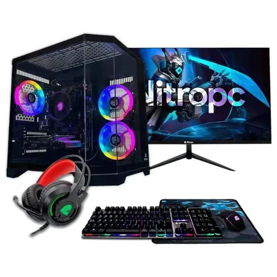 Desktop-PC Nitropc Pack Advanced Intel Core i5-14400F 16GB 1TB SSD RTX 5060 Windows 11 24"