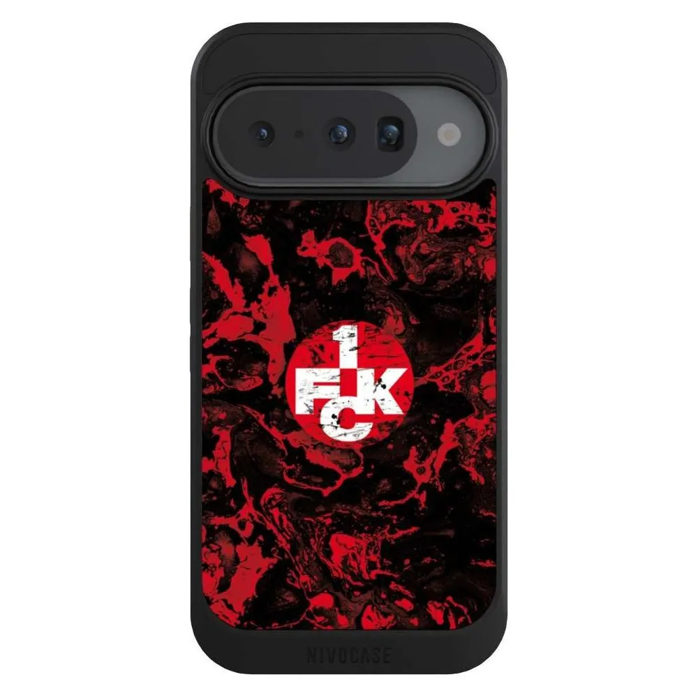 Nivocase Hülle für Google Pixel 10 Handyhülle NIVOcore Case Schwarz 1. FC Kaiserslautern 1. FCK Logo (Google Pixel 10)