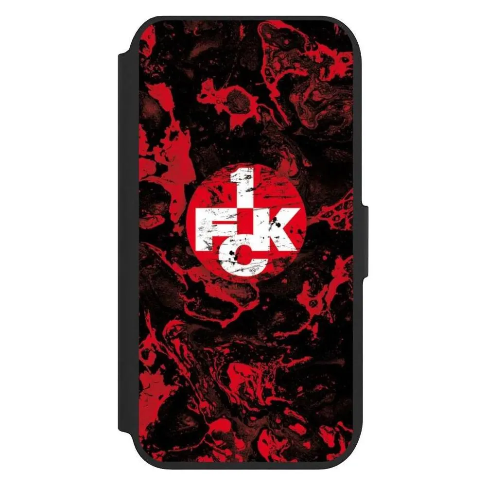 Nivocase Klapphülle für Apple iPhone 8 Handyhülle aus Kunst Leder NIVOflip schwarz 1. FC Kaiserslautern 1.