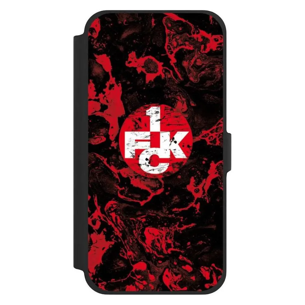 Nivocase Klapphülle für Apple iPhone 13 Pro Max Handyhülle aus Kunst Leder NIVOflip schwarz 1. FC (Apple iPhone 13 Pro Max)