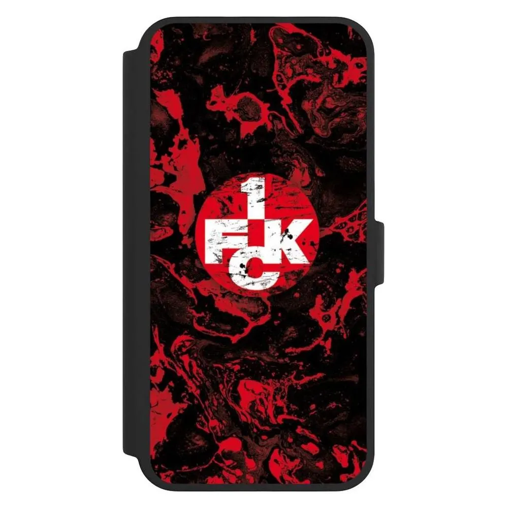 Nivocase Klapphülle für Apple iPhone 16 Pro Max Handyhülle aus Kunst Leder NIVOflip schwarz 1. FC (Apple iPhone 16 Pro Max)