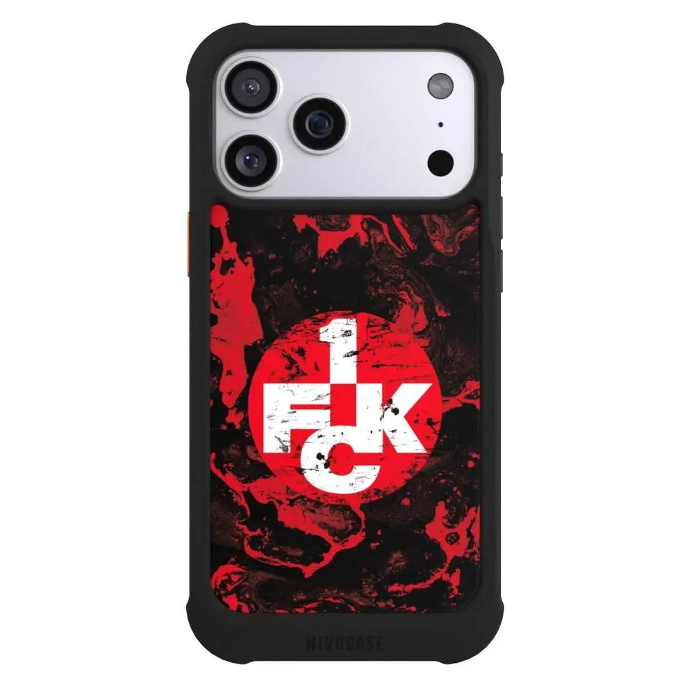 Nivocase Hülle für Apple iPhone 17 Pro Max Stossfeste Handyhülle NIVOmax Case Schwarz 1. FC Kaiserslautern (Apple iPhone 17 Pro Max)