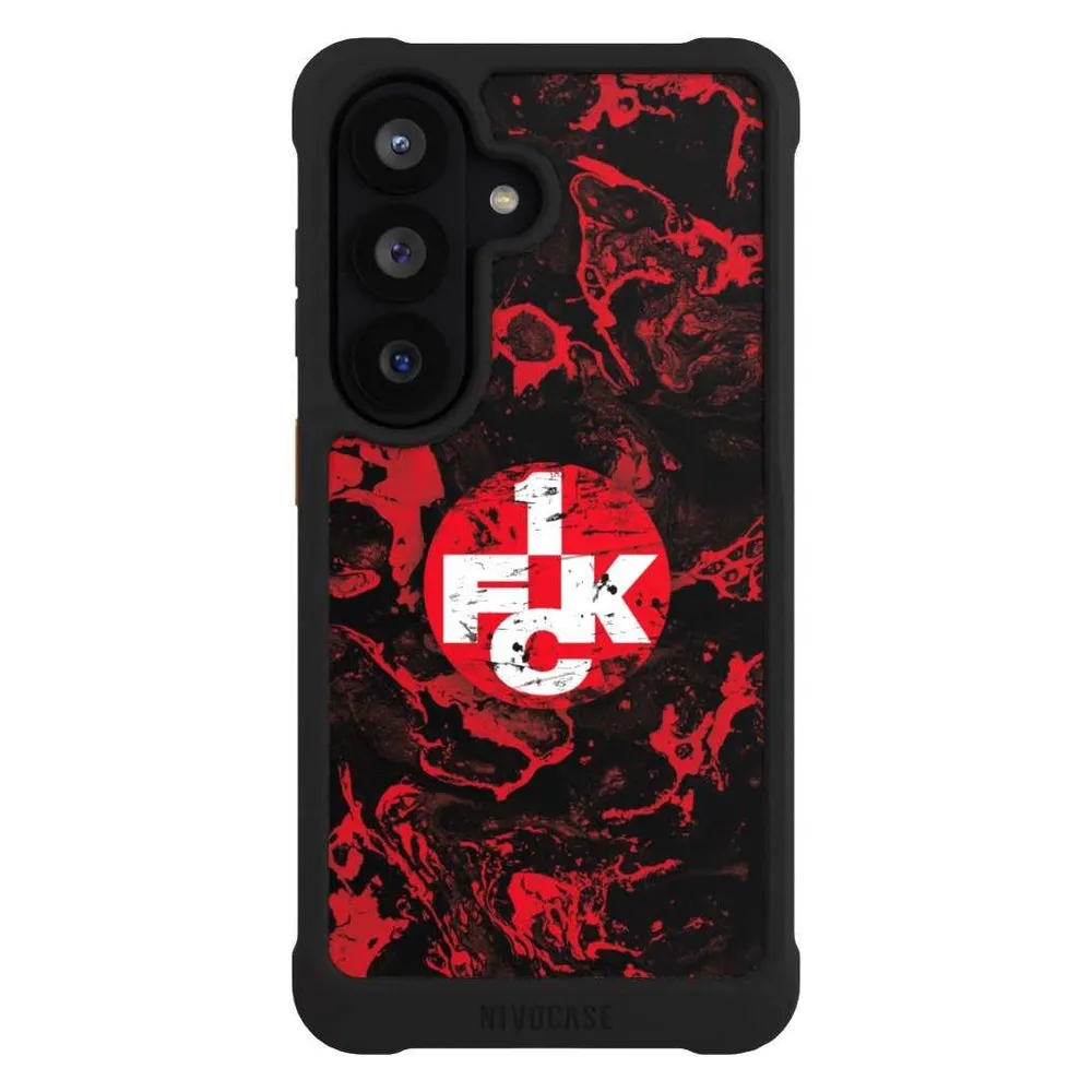 Nivocase Hülle für Samsung Galaxy S26 Stossfeste Handyhülle NIVOmax Case Schwarz 1. FC Kaiserslautern 1. FCK (Samsung Galaxy S26)